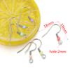 10pcs 50pcs 100pcs Stainless Steel Earrings Colorful Beads Hook Earwire Hooks for DIY Jewelry Making Dangle Components Wholesale
