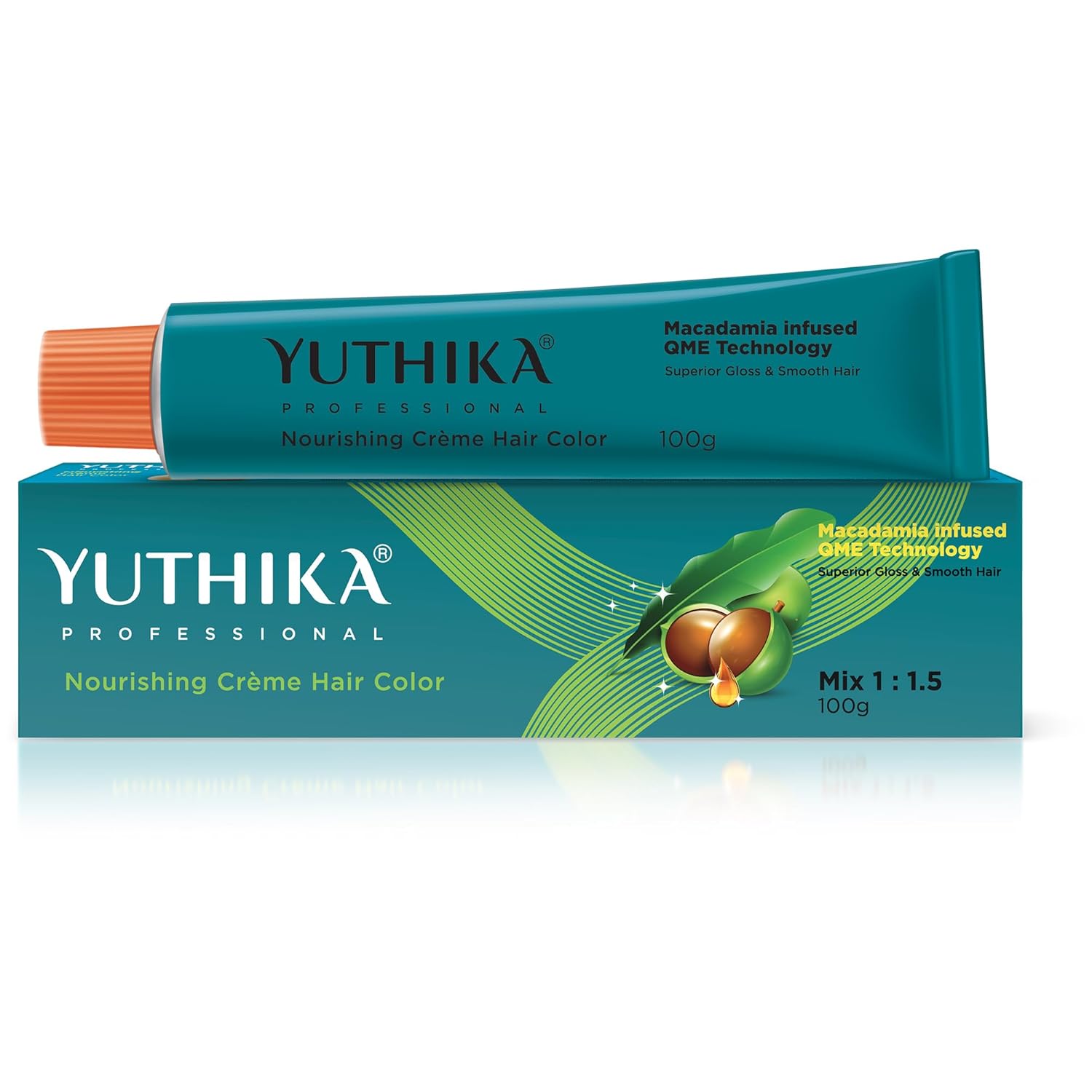 Yutika Professional Creme Hair Color 100gm Darkest Brown Long-Lasting Vibrant Salon Finish