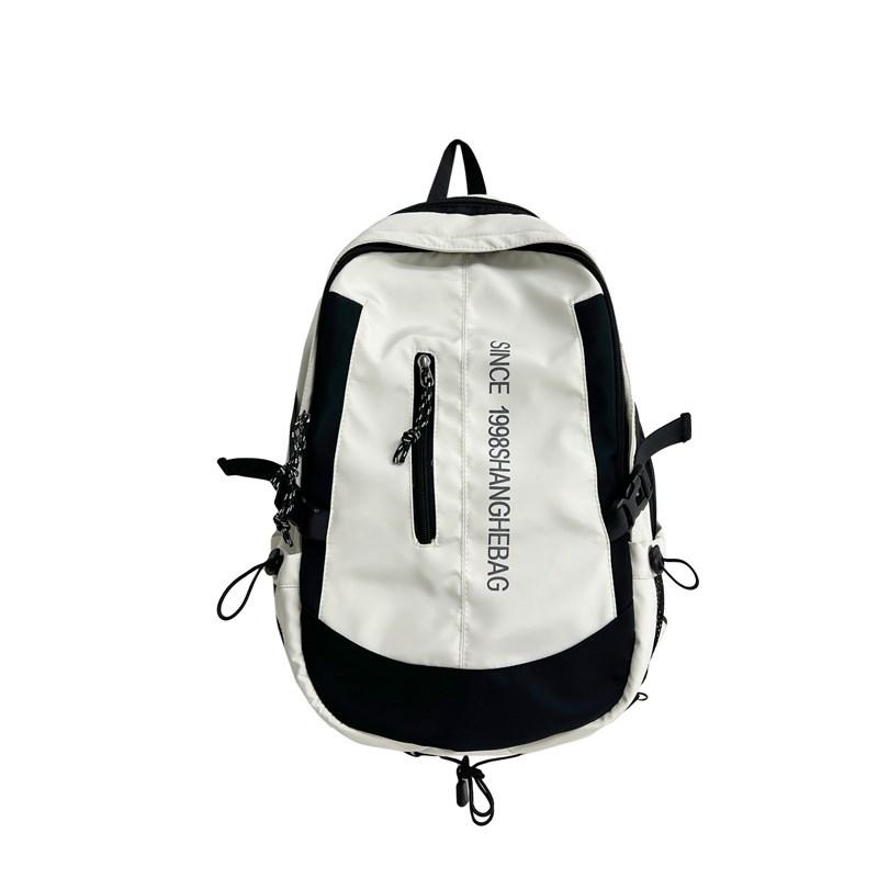 Schoolbag Male Backpack Wholesale, Tooling Style Junior High School Student Schoolbag, Trendy Street Photography Casual Backpack