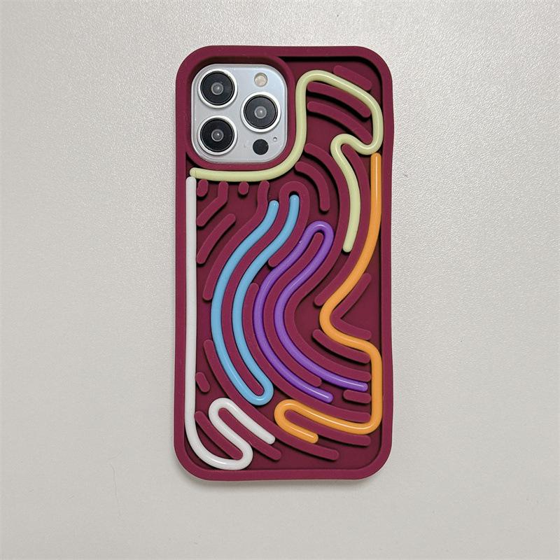 

Креативный DIY чехол-антистресс для телефона iPhone17 16 15 12 13 14 Pro Max Plus, силиконовый ударопрочный, с возможностью скручивания, сенсорный iPhone 15