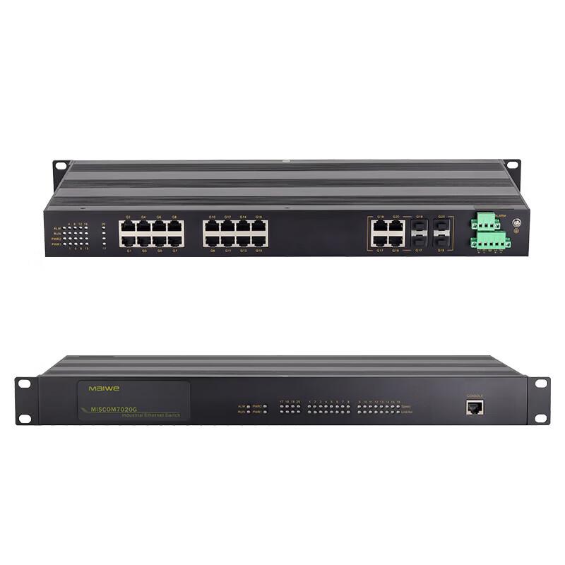 Maiwei 1U Rackmount Industrial Managed Switch