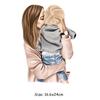 Personality Girl Clothing Stickers Parent-child Clothing Deco Patch A-Level Washable Stickers For T-Shirt Iron On Patches