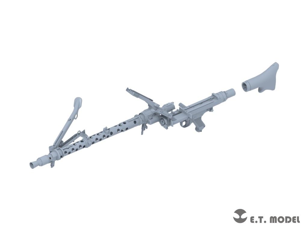 ET Model 1/6 WWII German MG34 Machine Gun & Magazine (3D Printed) Resin Kit P06-002 (Military)