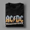 THUNDERSTRUCK AC/DC T-Shirts für Herren, Baumwolle, Vintage-T-Shirts, Rundhalsausschnitt, Kurzarm-Tops, Übergrößen