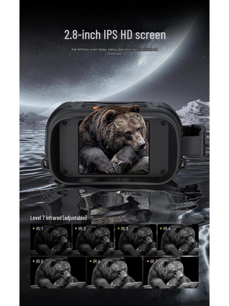 Dual-Use Ultra HD Day & Night Binoculars: Full-Color Low-Light Night Vision for Outdoor Exploration