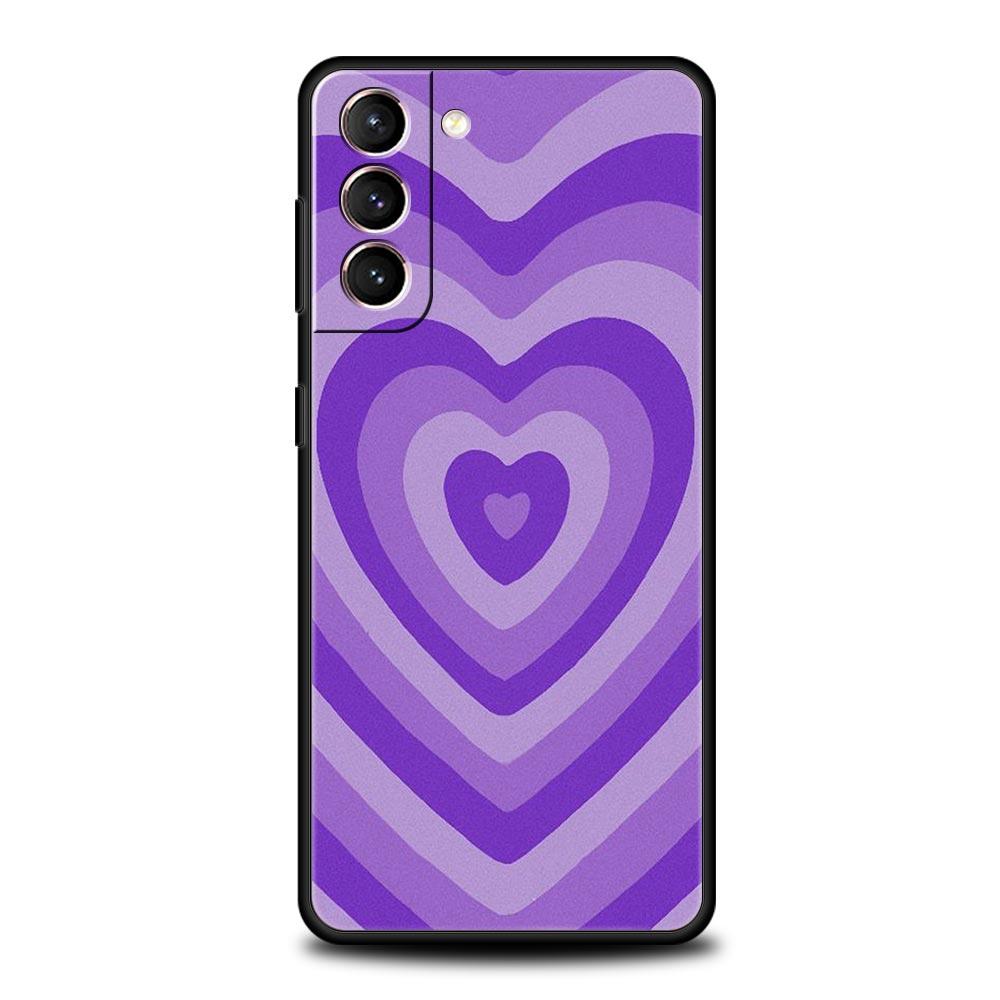 Infinity On Purple Phone Case For Samsung Galaxy S23 Ultra S22 S21 S20 FE 5G S10 S10E S9 S8 Plus Note 20 Silicone Cover Bumper