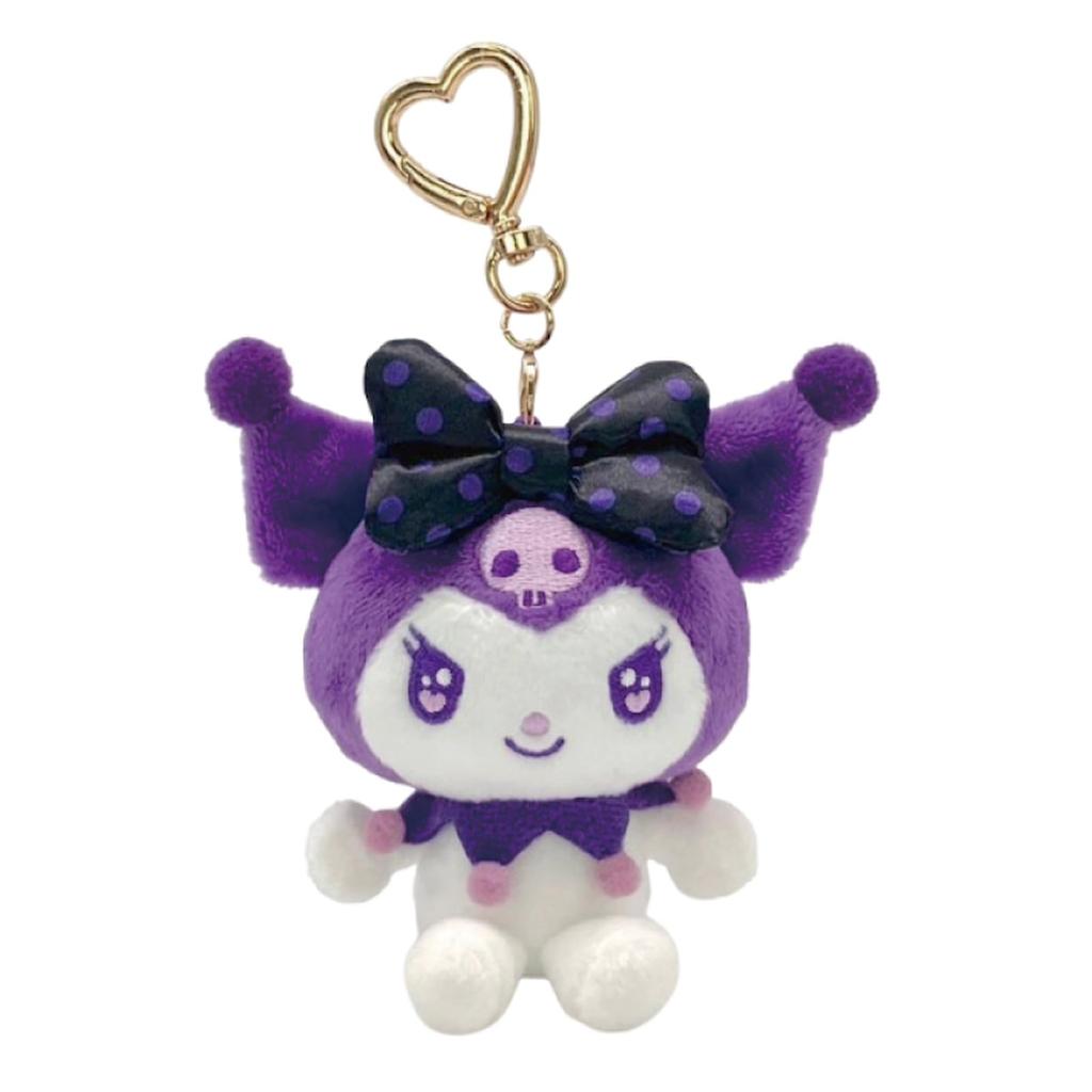 Nakajima Corporation Sanrio Characters Kuromi Purple Mascot H10 x W10 x 214065-25 D4.5cm