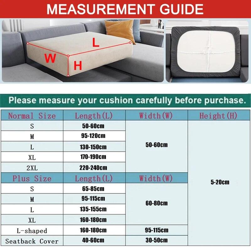 Waterproof Sofa Seat Cushion Cover Elastic Protector Sofa Covers Pets Kids Sofa Cover For Livingroom Sofa Cushion Home Hotel