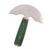 Leather Round Head Knife Semicircle Green Wooden Handle Hand Made DIY Leather Trimming Knife