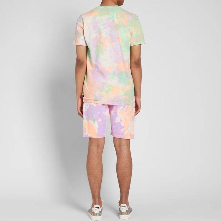 Adidas Originals Trefoil Gradient Casual Crew Neck Pullover Short Sleeve T-Shirt Men Tops Multicolor CW9414