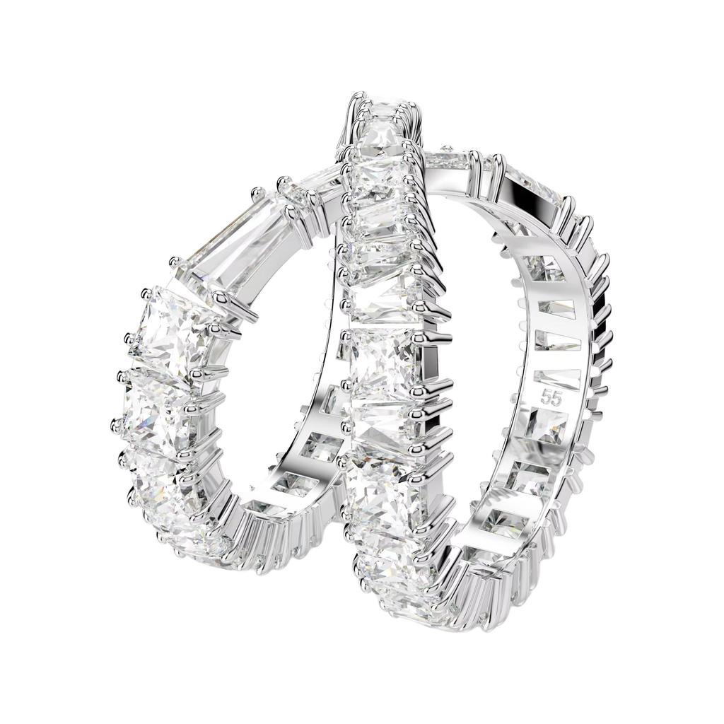 Swarovski Hyperbola Pattern Design Cubic Zirconia Ring Women ring Silver 5677631