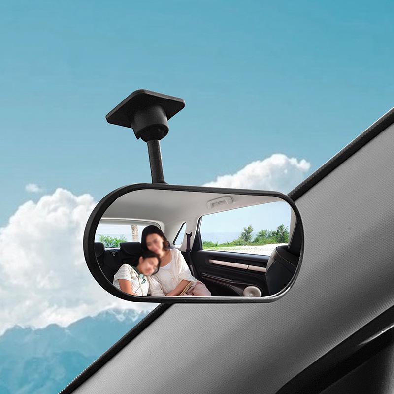 Universal Wide-Angle Rearview Mirror: In-Car Baby Observation & Reversing Mirror