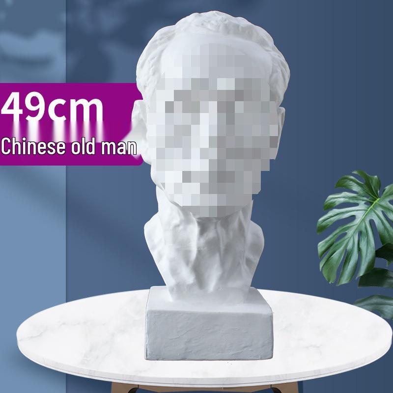 Plaster Cast Geometric Sculpture Set for Art and Photography