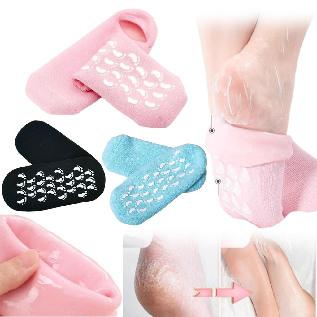Silicone Moisturizing Gel Heel Care 2 Moisturizing Callus Foot and Split High Moisturizing Foot No Foreign Body Suitable for One Size Fits All Socks,
