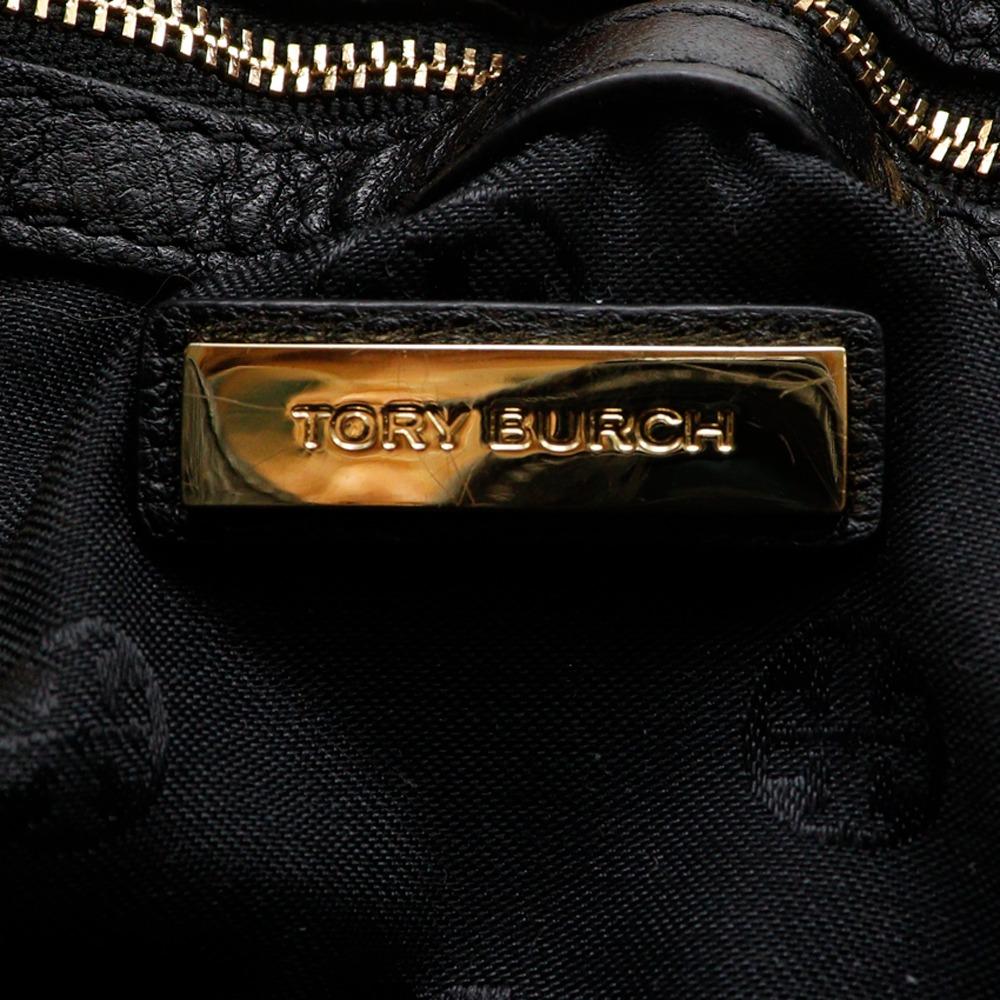 Tory Burch ChainShoulder Shoulder Bag Black Leather Women Used