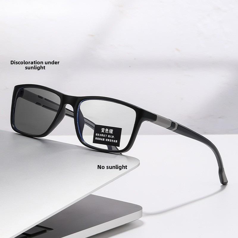 Fashion (0~+400°) Photochromic Anti Radiation Eyeglasses Light Weight Reading Glasses for Men and Women