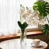 Silk Flower Simulation Butterfly Orchid Potted Plant Photography Props 15 Heads Artificial Phalaenopsis Bouquet Home Decor