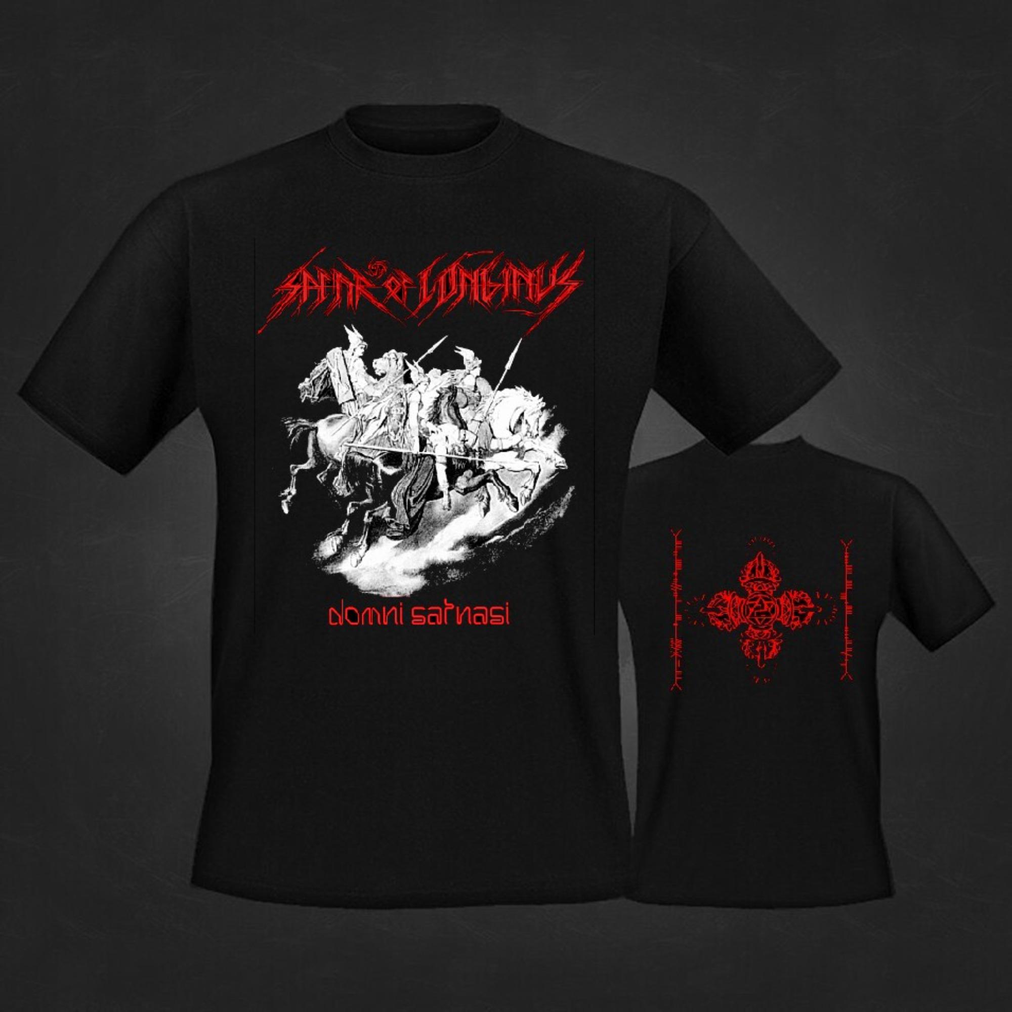 

Summer New SPEAR OF LONGINUS-DOMNI SATNASI Men T-Shirts Vintage Hip Hop Tops Brand T-shirt Women Men Clothing Streetwear Top M