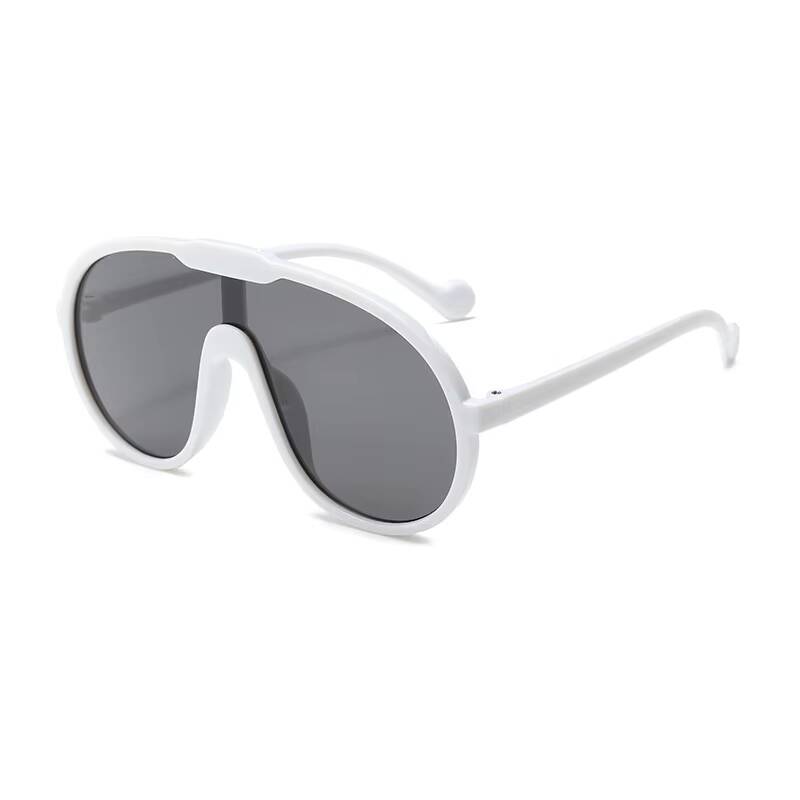 2026 UV400 Children's Fashion Shows Large Frame Integrated Fashionable Cute Sunglasses Men's And Women's