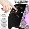 UV LED Nail Lamp Kit, Fast Curing, 4 Timer Settings, Cordless Rechargeable for Gel Polish Manicure & Pedicure