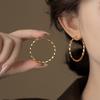 European and American retro twisted round earrings personalized design earrings earrings women