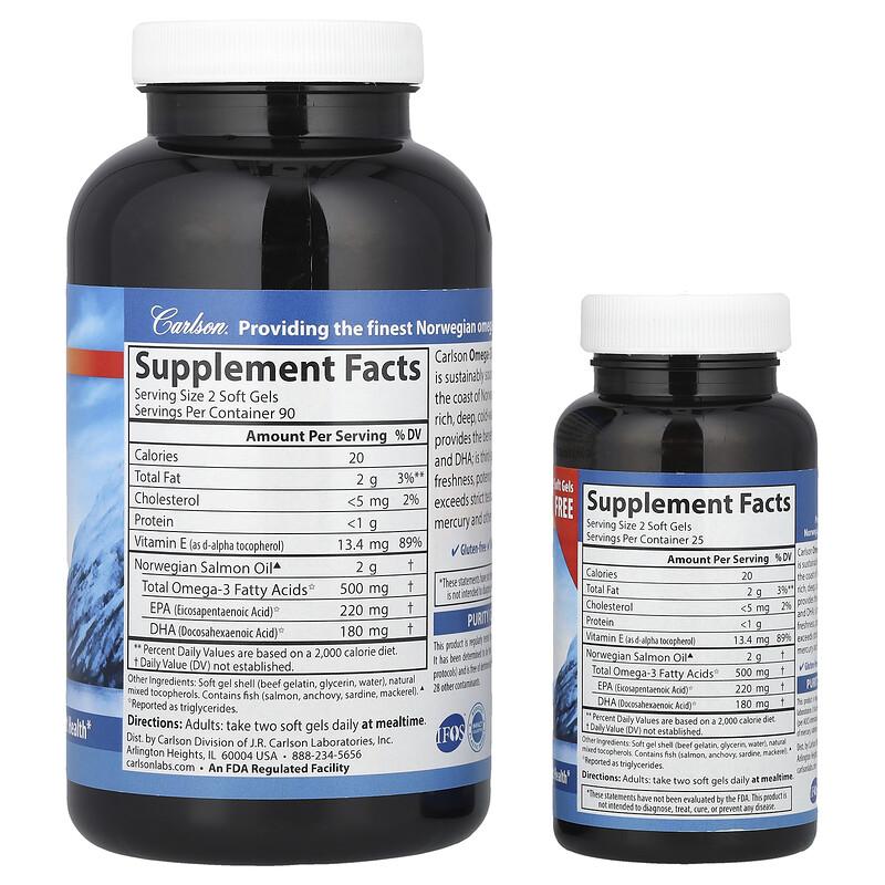 Omega-3 Enriched Salmon Oil, 230 Soft Gels