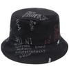 Bucket Hat Graffiti Letter Women Men Fishing Fisherman Hat Summer Outdoor