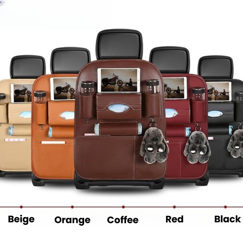 2024 Nou Organizator de Depozitare pentru Spatele Scaunului Auto Universal Piele PU Multifuncțional Cutie de Depozitare Buzunar pentru Ordonare Stil Auto