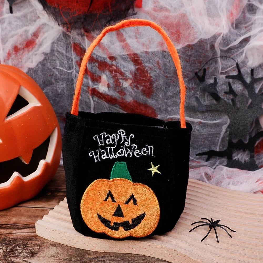Ghost Gift Basket Trick Or Treat Pumpkin Candy Bag Cute Halloween Candy Bag  Happy Halloween Day