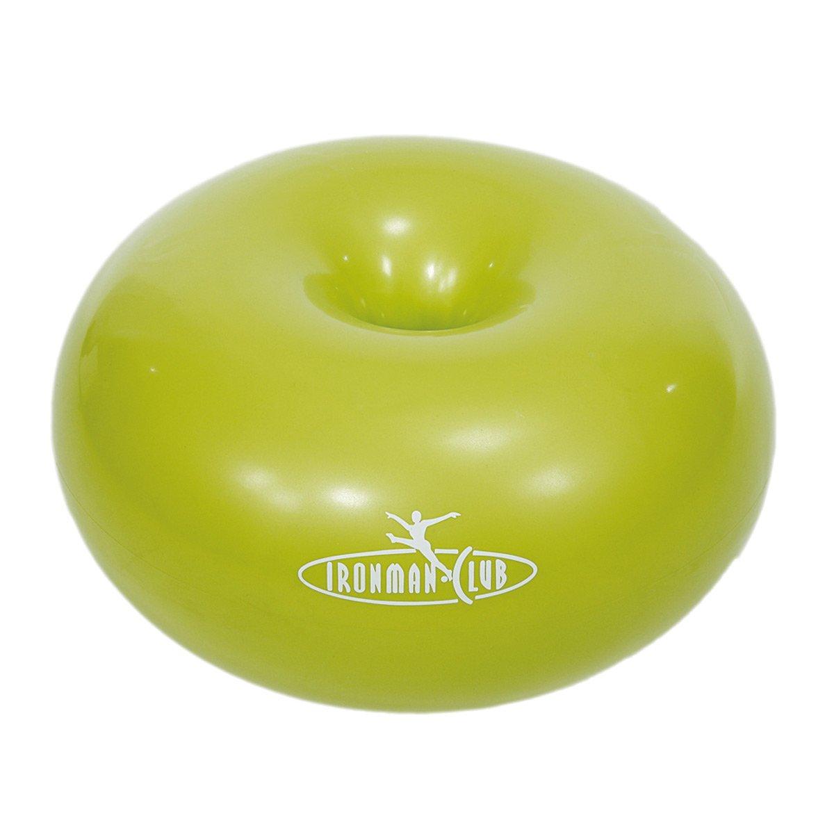 

IRONMAN CLUB Donut Ball, Yellow-Green, 50cm Diameter x 30cm Height, IMC-35