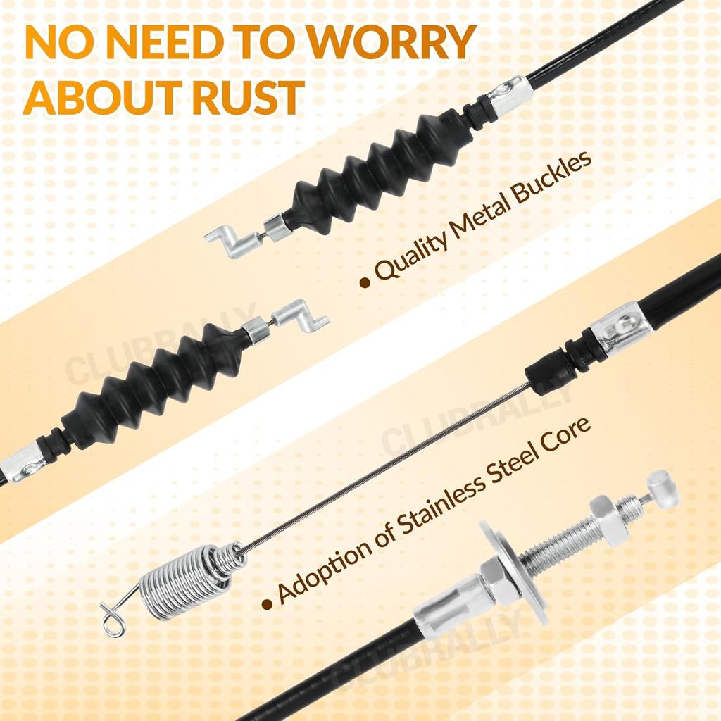 Club Car DS Golf Cart Governor & Accelerator Cable Snap In Kawasaki FE290 2004 & UP, OEM#102336101, 102336001