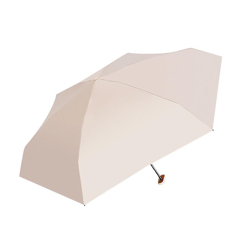 Umbrella Small and convenient sun umbrella Women's five folding weather and rain mini pocket sunshade sunscreen UV protection umbrella