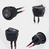 Round Rockers Switch ON Offs 23mm Toggle Switch 12V for Car Marine Boats Trailer Prewired 2 Pin Switch