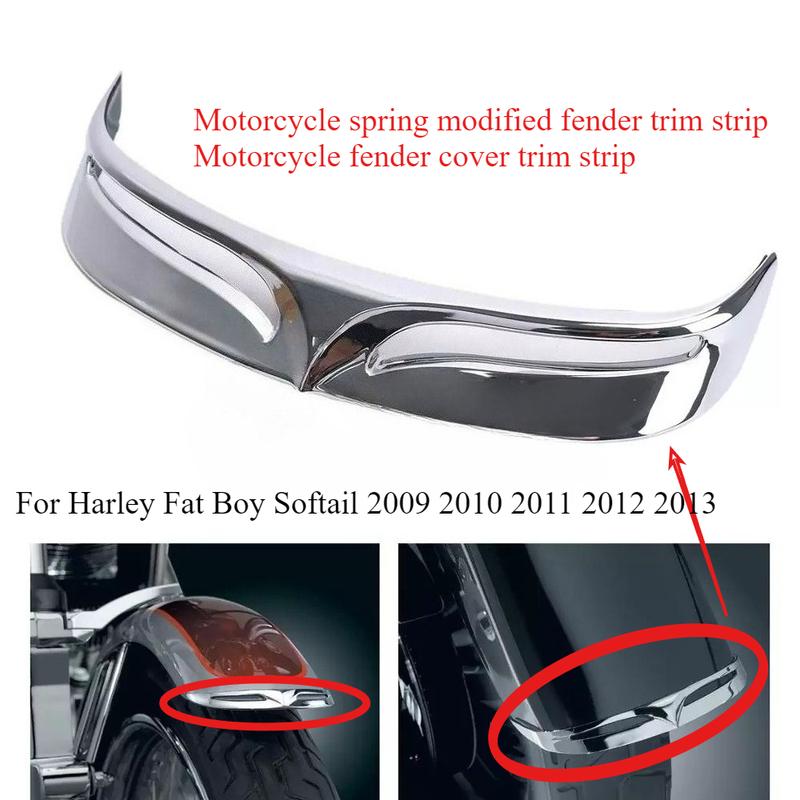 Motorcycle spring modified fender trim strip for Harley Fat Boy Softail 2009 2010 2011 2012 2013 fender cover trim strip