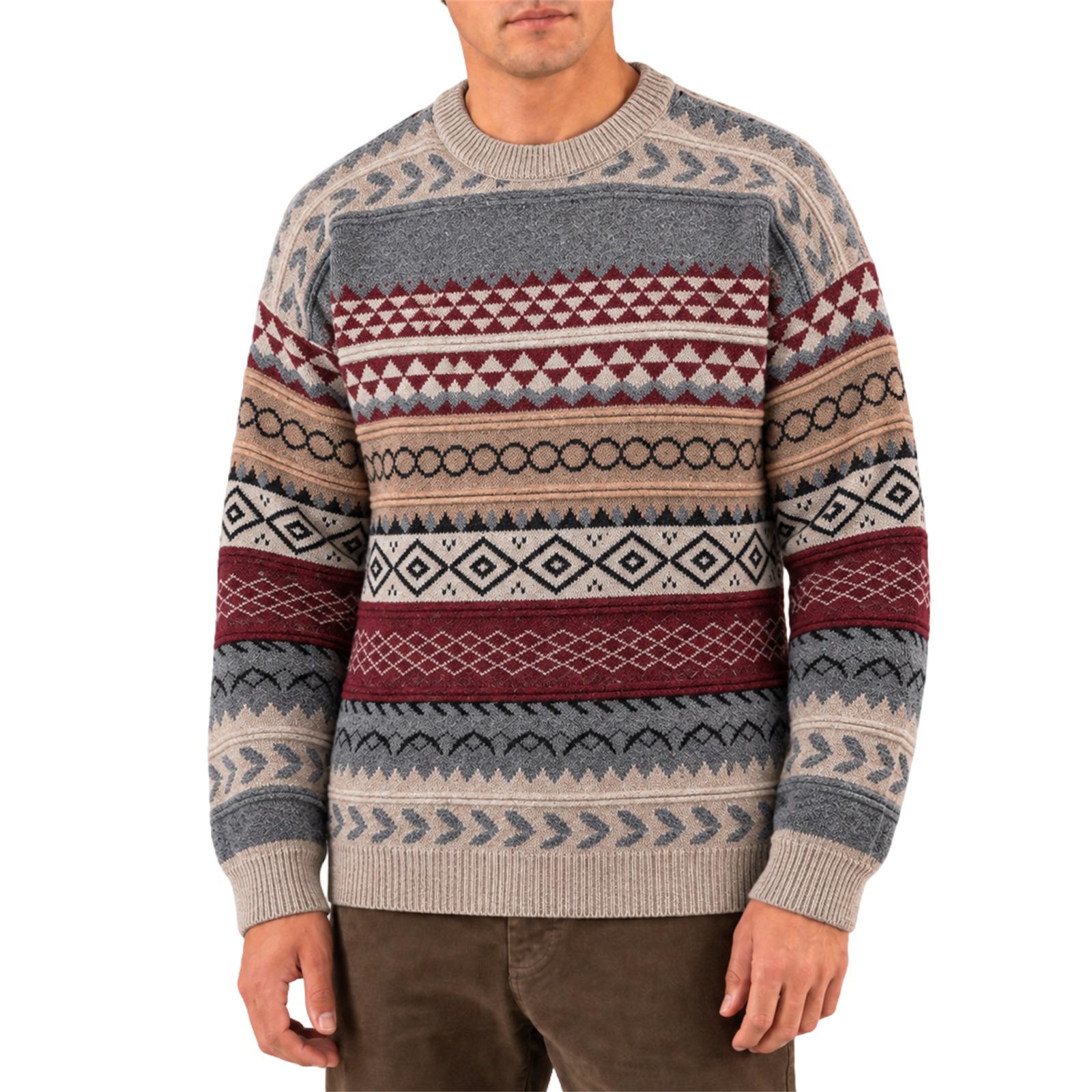 Damen Oversize Rundhals Strickpullover Unisex Partnerlook Pullover für Herbst und Winter S weinrot