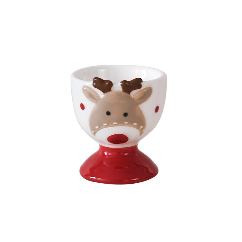 Ru Han Cartoon Elk Bone China Egg Cup