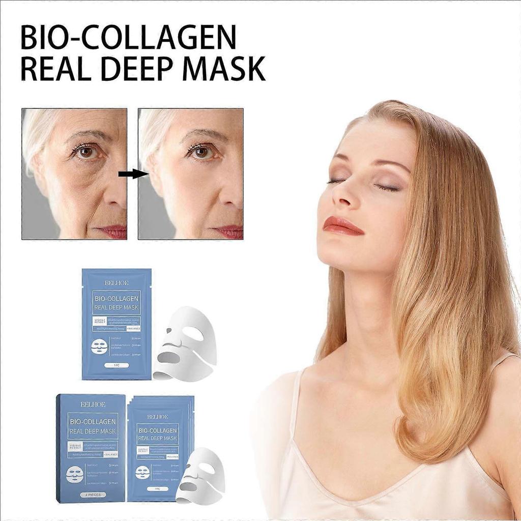 Limited time!!Eelhoe Collagen Mask Hydrating Moisturizing Facial Skin Moisturizing Transparent Collagen Mask