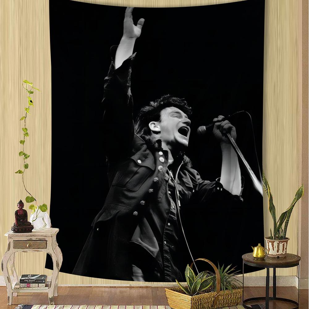Rock Band U2 Tapestry Anime Hanging Tarot Hippie Wall Rugs Dorm Sheets Cartoon Tapestry Art Science Fiction Room Home Decor