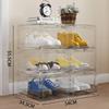 Transparent Shoe Box Stackable Dustproof Moisture-proof Thickening Shoe Boxes Free Combination Magnetic Snap Simple Display Box