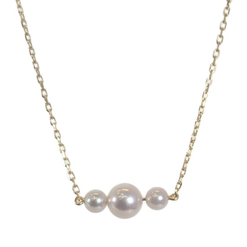 MIKIMOTO Necklace K18 Yellow gold/Akoya Pearl Women