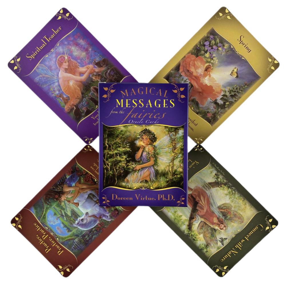 Magické zprávy Karty Oracle Hra Věštectví Tarot Věštění Vize Edition Zprávy Board Balíček