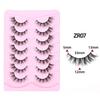 Black Thick False Eyelashes 9-16MM Dense Fluffy Fake Eyelashes Trendy DIY Lashes Extension  Daily