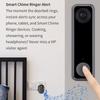WiFi Video Doorbell Camera 2-Way Audio Wireless Door Bell with Human Detection Night Vision Cloud Storage with Chime for Home