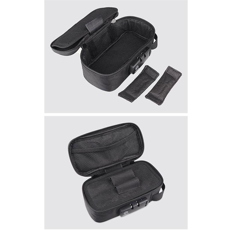 Smell Proof Carbon Lined Carry Stash Bag With Lock Discreet Secure Case