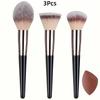3-20PCS Makeup Brushes Set Soft Fluffy Eyeshadow Foundation Concealer Blending Blush Brush Kabuki Professional Women Beauty Tool