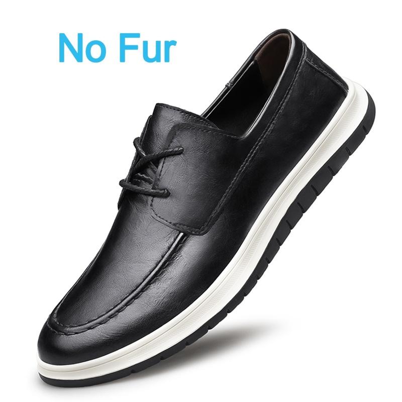 Fashion 2025 New Designer Men Dress Shoes Fashion Casual Leather Outdoor Wedding Work Shoes Genuine Leather Solid Color Platform Shoes