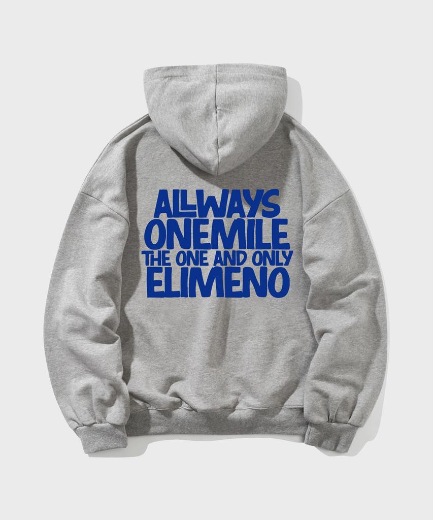 El Oao Oversized Hoodie Gray (Blue)