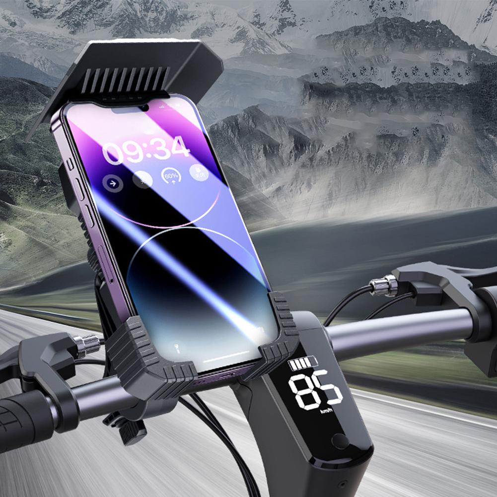 Motorcycle Riding Motorcycle Phone Holder 360 Degree Rotation 360 Degree Rotation Phone Holder Black ABS Material