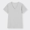 GU by Uniqlo Stil Dry Mesh V-Ausschnitt T-Shirt Kurzarm
