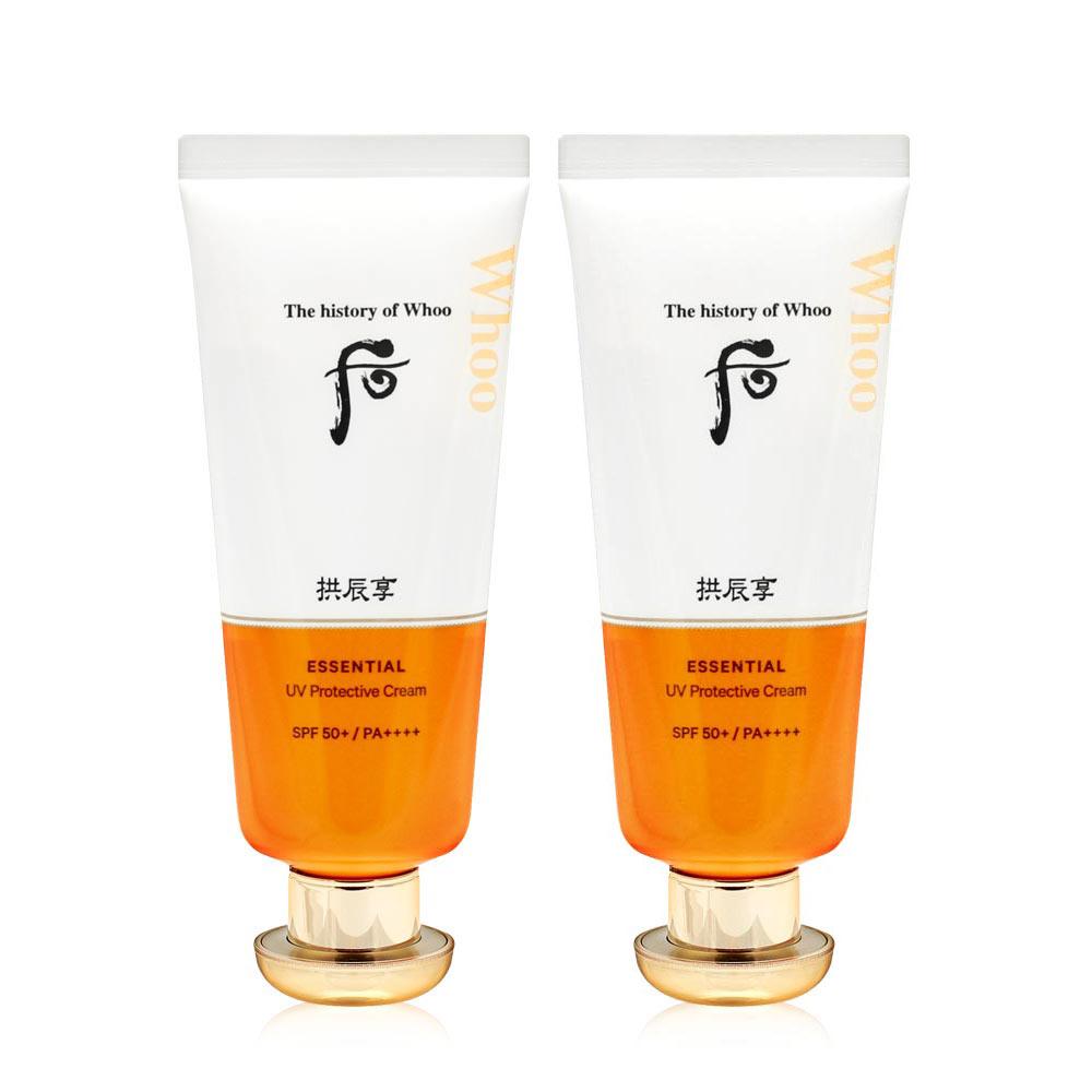 [THE WHOO] THE WHOO Gongjinhyang Jinhaeyoon Sunscreen 60ml x 2/Essential Moisturizing Sunscreen (P003082377)
